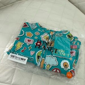 Sticker Medley Footie Zippered One Piece